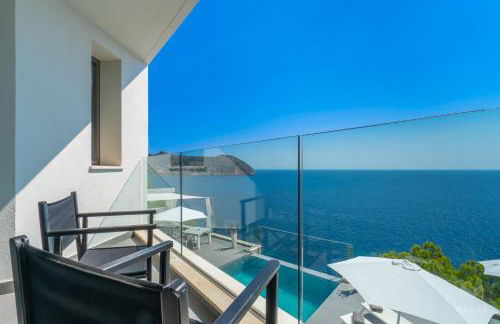 Can Ema, villa moderna con piscina frente al mar - Foto 26