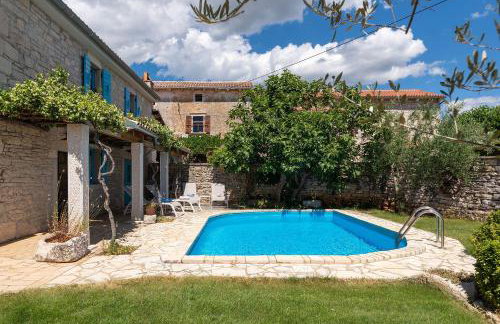 Mediterranes Steinhaus mit Privatpool, Sauna, Meerblick, Kamin, Sommerkueche - Foto 29