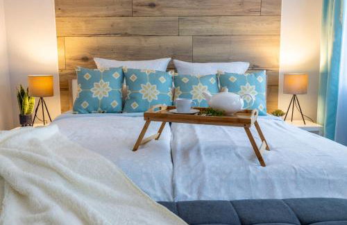 Gelbe Koffer - Design-Apartment in Schiffweiler - 2 Parkplätze - Self-Check-in - ruhig & naturnah - Foto 9