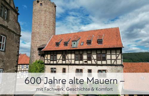 TÜRMERSTUBE - Apartment in der Hinterburg Schlitz - mit Aufzug, Parkplatz, E-Ladestation & Garten - Hunde willkommen - Foto 9