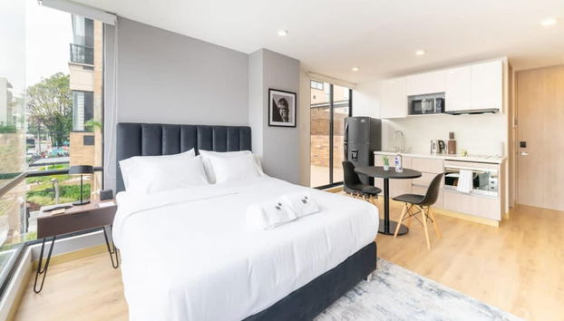 w Lovely Loft With Terrace in Santa Ana - Foto 2, Habitación