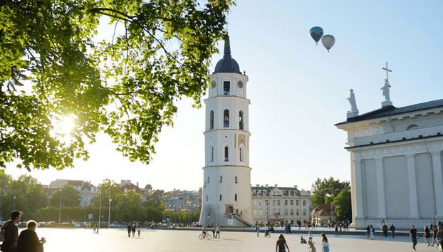 Hot air balloon ride in Vilnius
