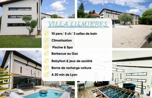 Villa Lumière - Confort, spa, piscine, recharge véhicule & babyfoot - Foto 35
