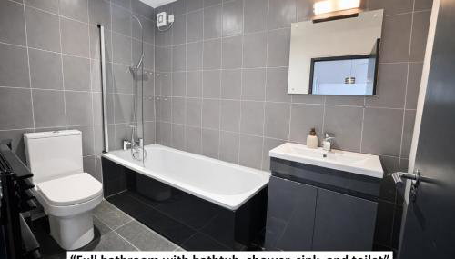 City Centre Apt - Sleeps 6, Parking, Shops & Trains - Foto 4, Shower