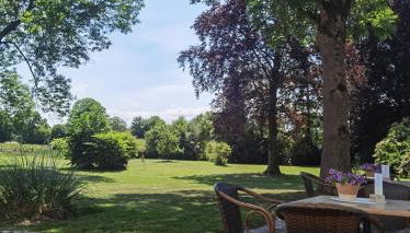 Monteurwohnung in Wesermarsch, Küche, Einzelbetten, Stedinger Landhotel - Foto 4, Garden, Garden view