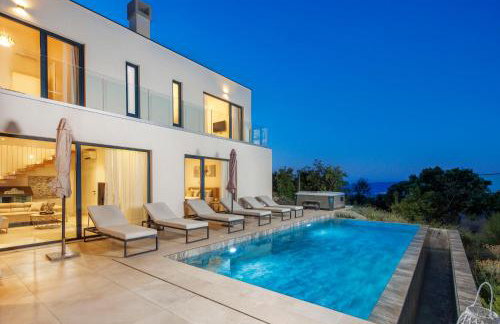 Villa Aristea with sea view, jacuzzi and infinity pool - Foto 57