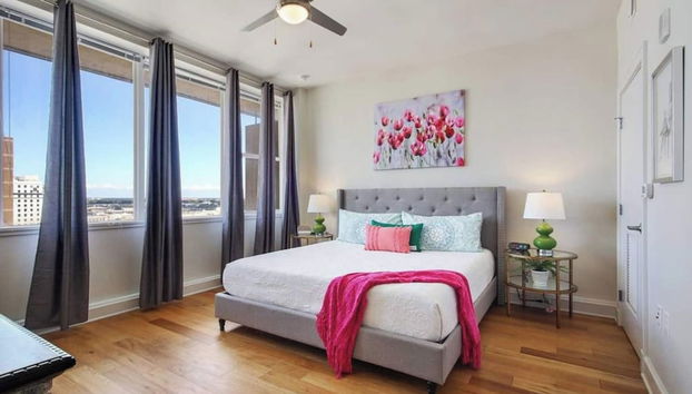 Elegant Condos in NOLA with Rooftop Pool - Foto 3, Habitación