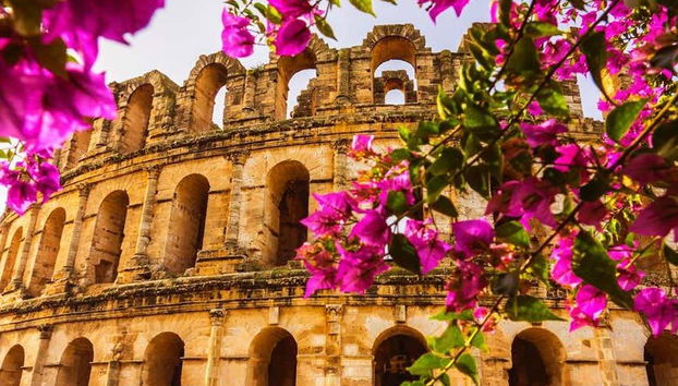 Anfiteatro romano de El Jem, o mais bem conservado da África