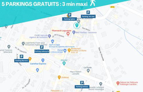 Le Cosy & Reposant, 3 étoiles, 6p, 7 min Océan & Plage, - Foto 30