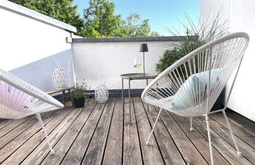 Blueberry Living - Design Loft nahe München - Dachterrasse - S-Bahn - Foto 16