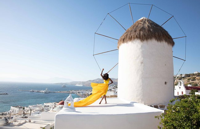 Mykonos Flying Dress High End Professional Photographer - Photo 1