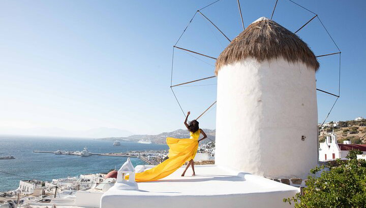 Mykonos Flying Dress High End Professional Photographer - Photo 1, flying dress mykonos photoshoot