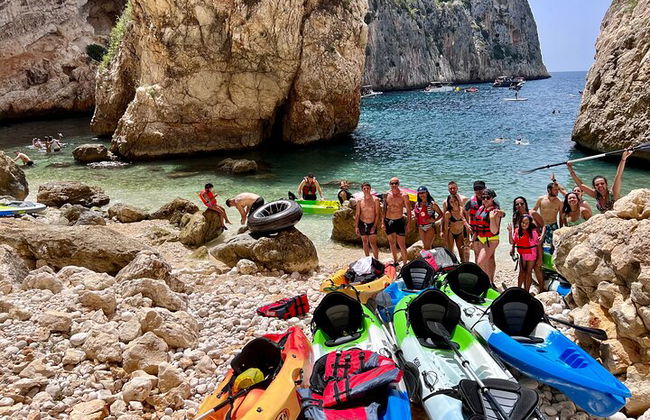 Kayak Javea Guiada Cala Granadella,cueva llop marí,cala en caló - Foto 1