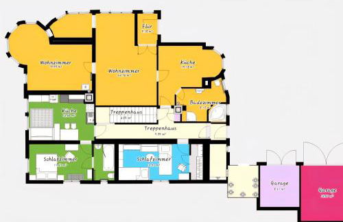ansimali 1- Gemütliche FeWo mit Küche und Gartenblick in Grünhain-Beierfeld für Tierfreunde und Radliebhaber - Foto 4