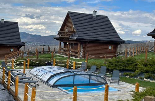 Domki Zagroda Domek z bala z basenem & sauna & balia z hydromasażem - Foto 1