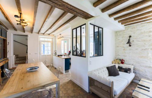 Maison du Passeur du XVIII siècle, classée, Authenticité et Confort avec Jardin SPA en option, proche Giverny, 1 heure de Paris - Foto 14