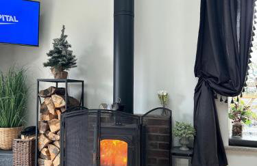 Lodge with log burner Contractors business private parking free Wi-Fi near M4 - Foto 45
