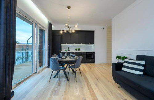 Marina Glamour - 3pok, widok na jezioro, klimatyzacja, parking podziemny, winda, Netflix - Foto 9