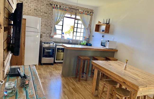 Charme e Aconchego - Casa para 10 pessoas com 3 quartos - Foto 8