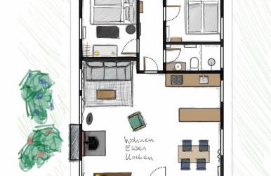 Ferienhaus Kleine Auszeit in der Natur mit Kamin, Yogamatten, schöne Küche - Foto 5