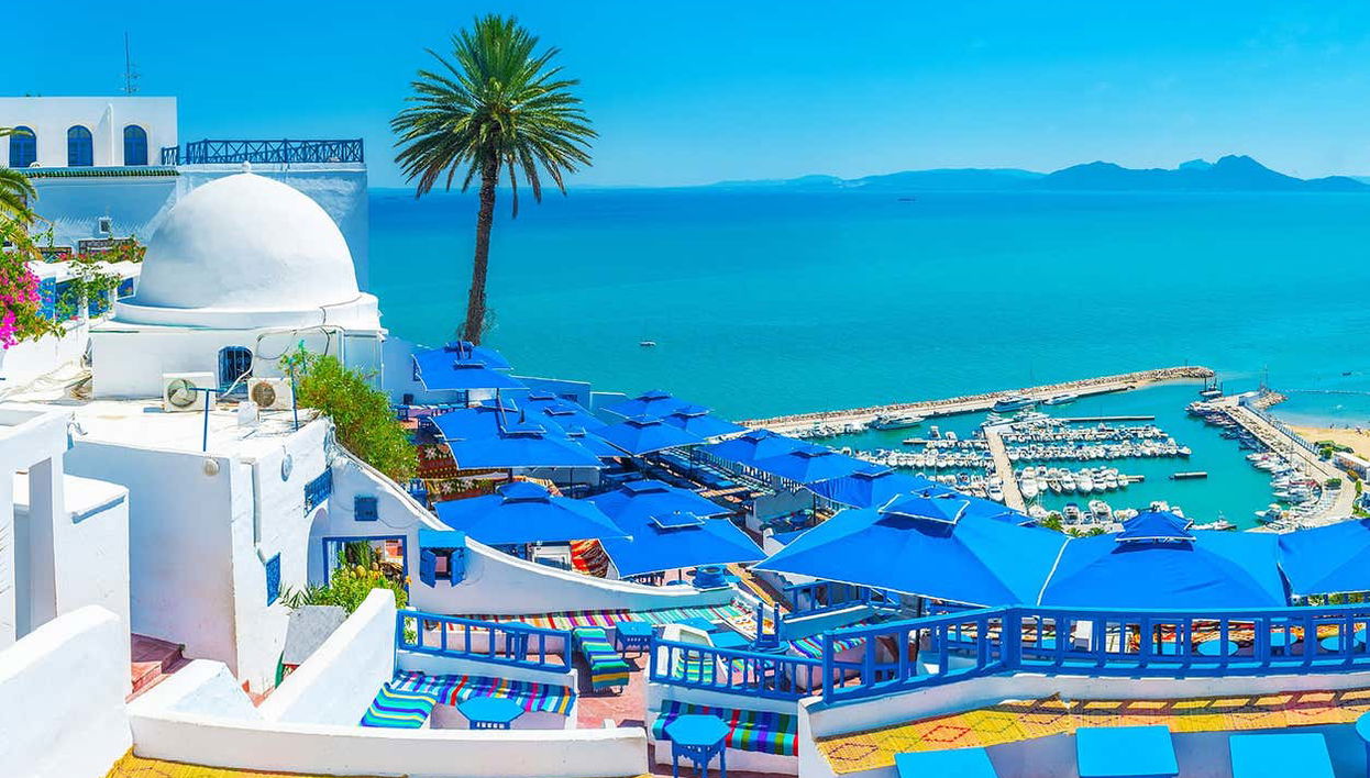 Visit Sidi Bou Said, a picturesque seaside town