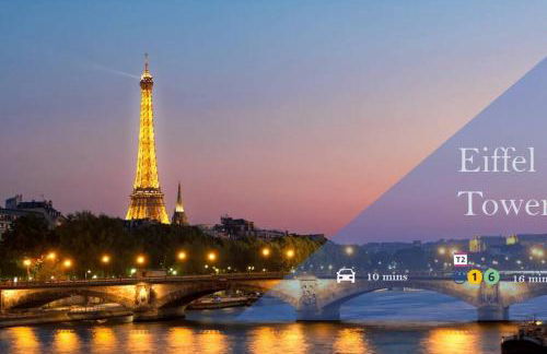 Studio & Expansive Terrace: Urban Oasis in Paris! - Foto 19