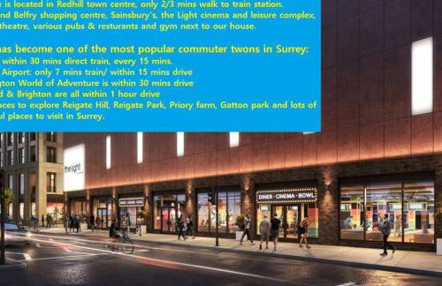 Redhill Town Centre 3 bed House near Gatwick Airport, easy commute to London - Foto 24