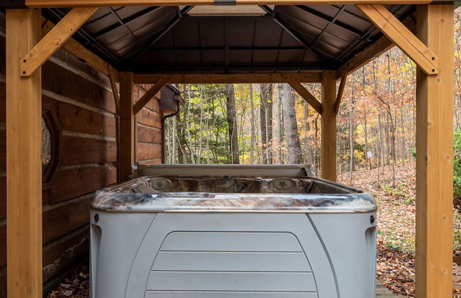 Cabin in the Trees, Hot Tub, Fire Pit - Foto 43