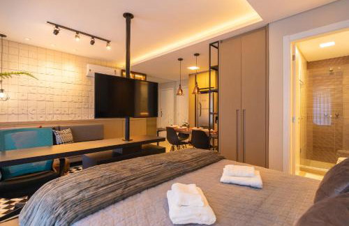 Luxuoso Apto Em Frente Ao Shopping Curitiba - Piscina, Academia e Sauna - Foto 4