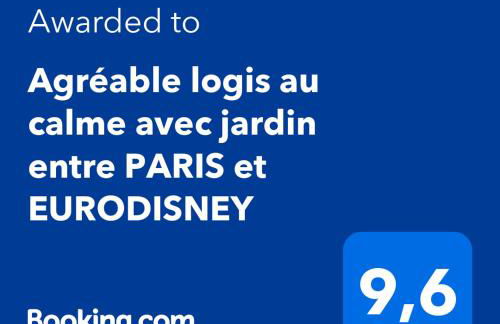 Agréable logis au calme avec jardin entre PARIS et EURODISNEY - Foto 14