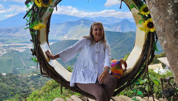 Divertida foto en uno de los miradores