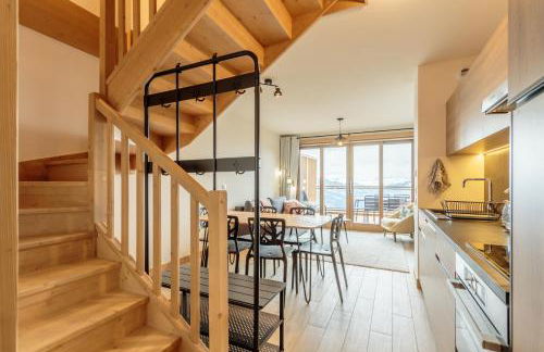 Luxurious duplex for 4-7p with large terrace and pool in ski-in ski-out 5 star residence at Les Arcs - Foto 39