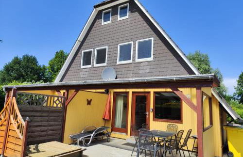 6 Personen Ferienhaus mit 4 Schlafzimmern, Infrarotwaermekabine, mit Blick auf den Weltschiffahrtsweg in Otterndorf - Foto 27