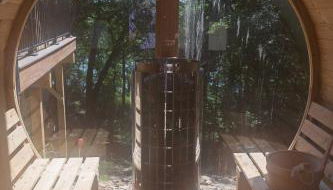 Aframe River Retreat, Sauna, Hot Tub, Workspace, New Build! - Foto 4