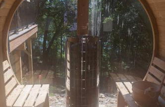 Aframe River Retreat, Sauna, Hot Tub, Workspace, New Build! - Foto 4