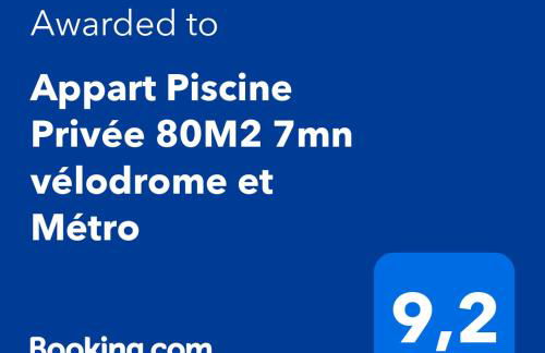 Appart Piscine Privée 80M2 7mn vélodrome et Métro - Foto 14