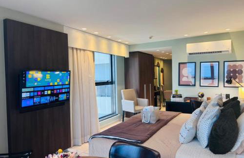 Frente Mar - Beach Class Internacional - Flat Boa Viagem - Foto 36