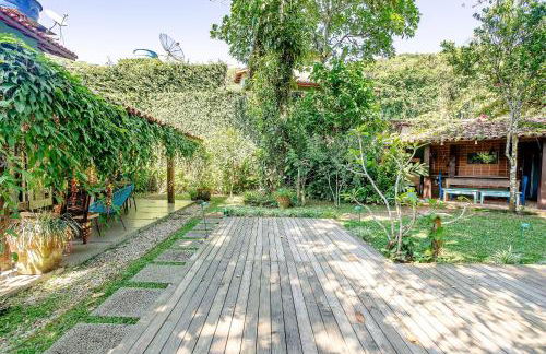 Casa dos Pássaros na areia a 20m da Praia da Baleia com 3 suítes e 1 dorm com ar condicionado, wifi, smart tv, cozinha completa e churrasqueira - Foto 54