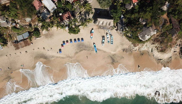 Excursion à Punta Cometa au coucher de soleil - Photo 4, Vue aérienne sur Mazunte
