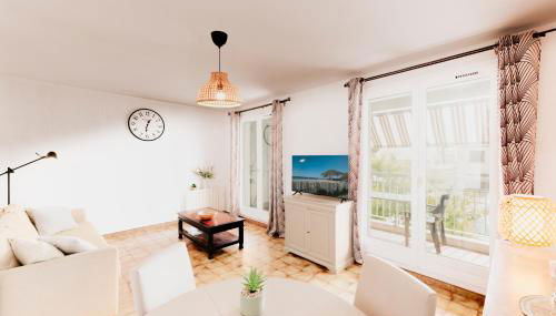 SPÉCIAL COUPLE & FAMILLE - Lit Queen Size - NETFLIX - Climatisation - Terrasse Plein Sud - 2 min Centre-Ville - 6 min Mer - Wifi 400 Mbits Parking privé - OFFRE SPÉCIALE - Foto 4