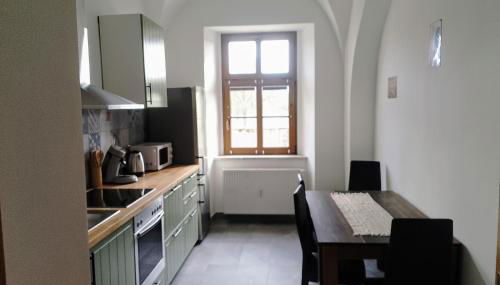 Ferienwohnung im Rittergut Plohn 500 meter zum Freizeitpark - Foto 5, stove, dishwasher