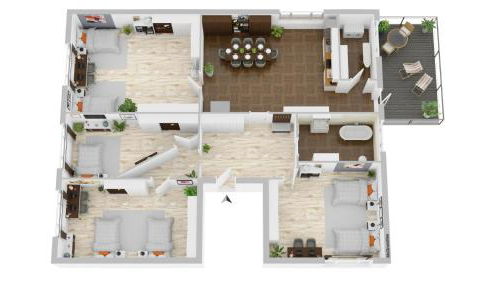 -CS24- 4 rooms apartment with balcony - KA01 - Foto 3