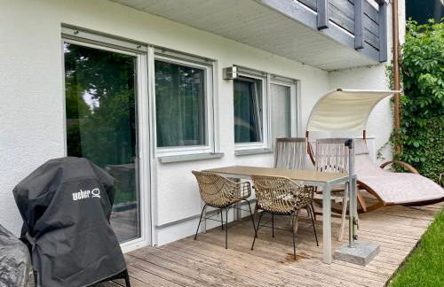 Gemütliche und voll ausgestatette 2 Zimmer Ferienwohnung am Wörthsee mit Terrasse, Grill, Schaukel, Doppelbett oder getrennte Betten fußläufig zu S-Bahn nach München und See, ideal zum Entspannen aber auch zum Arbeiten - Foto 29