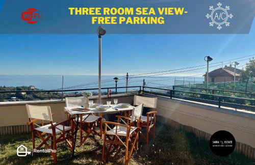 3-room apartment with sea view, A/C & Free Parking - Foto 1