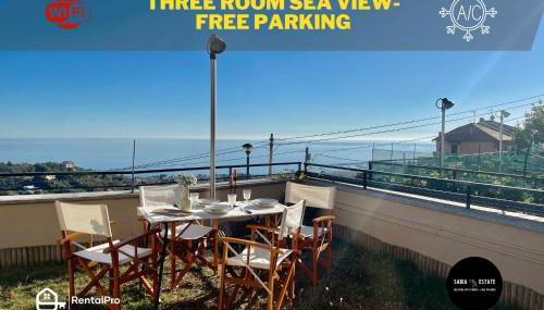 3-room apartment with sea view, A/C & Free Parking - Foto 1