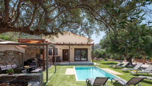 Eleolithos Villa olive & pool - Foto 4, Garden, sunbed, Garden view