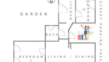 Miet-Kamp ruhig, zentral, nahe Messe, ausgefallenes design 2 Schlafzimmer - Foto 5