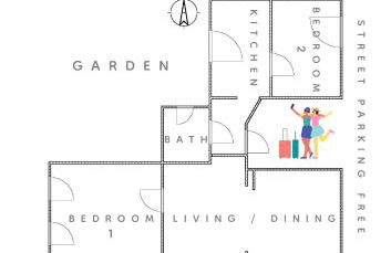 Miet-Kamp ruhig, zentral, nahe Messe, ausgefallenes design 2 Schlafzimmer - Foto 5