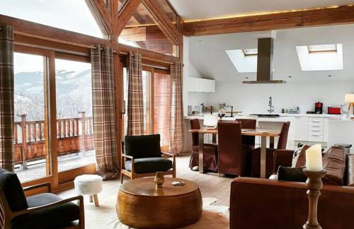 Chalet entier 110m2 avec vue et sauna à 10 min des pistes - Photo 1