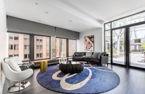 Wall St 1BR w Luxury gym Doorman NYC-119 - Foto 20